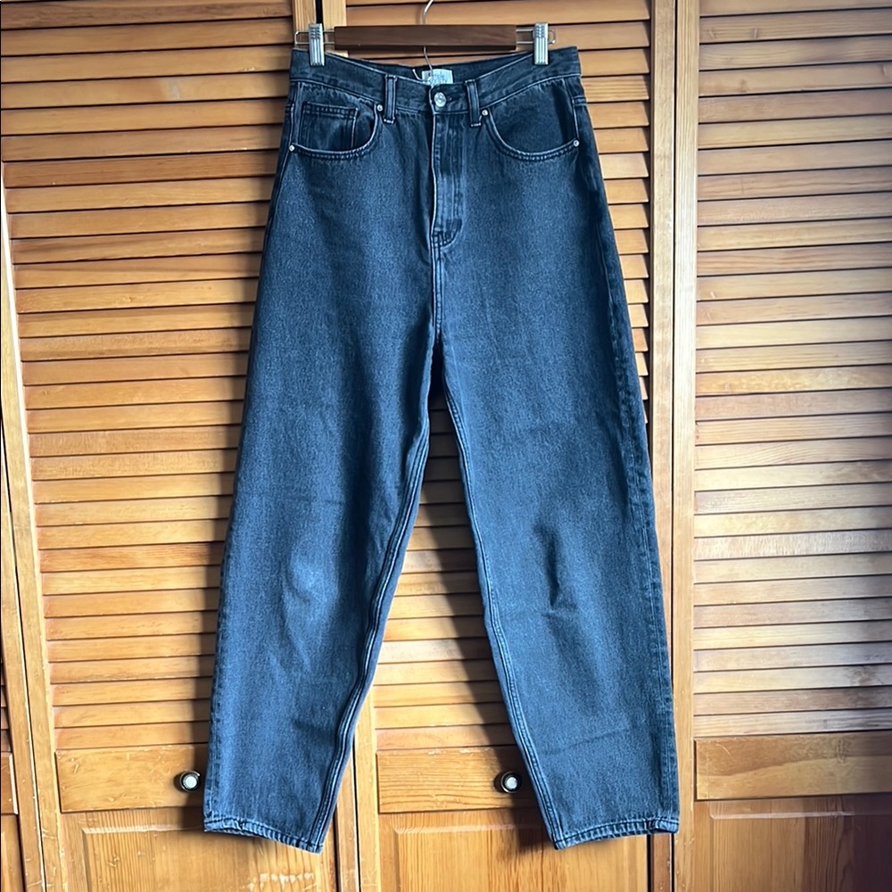 Women’s High Waisted Black Mom Jeans